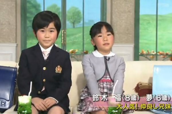 徹子の部屋に出演した６歳当時の画像